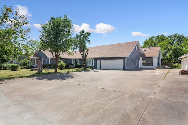 ranch-style house with a garage