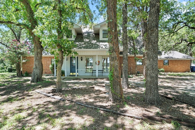 exterior space featuring covered porch