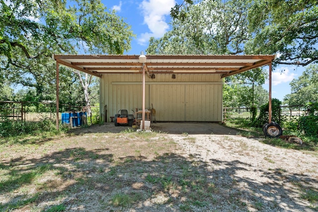 view of outbuilding