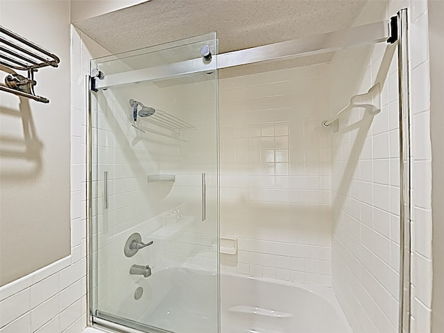 bathroom with a textured ceiling