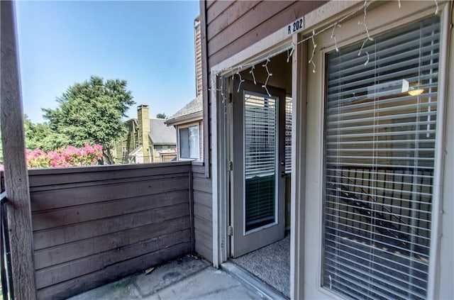 exterior space featuring a balcony