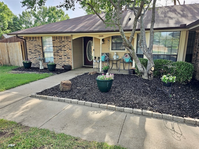 view of ranch-style home