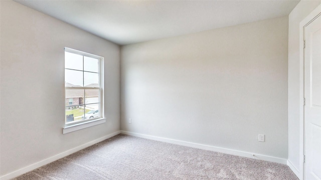 view of carpeted empty room