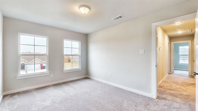 view of carpeted empty room