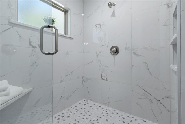 bathroom with an enclosed shower