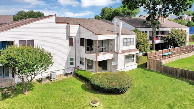 view of property featuring central AC unit