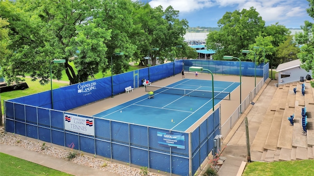 view of sport court