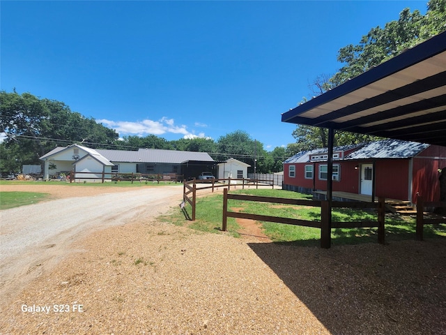 5280 Atwell Ln, Denton, TX 76208 - view of yard featuring fence and dirt driveway