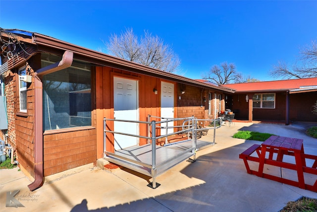 exterior space featuring a patio