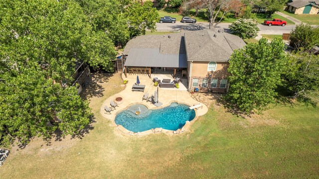 birds eye view of property