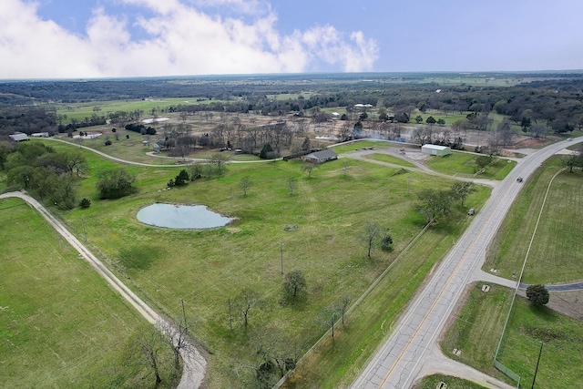 bird's eye view featuring a rural view