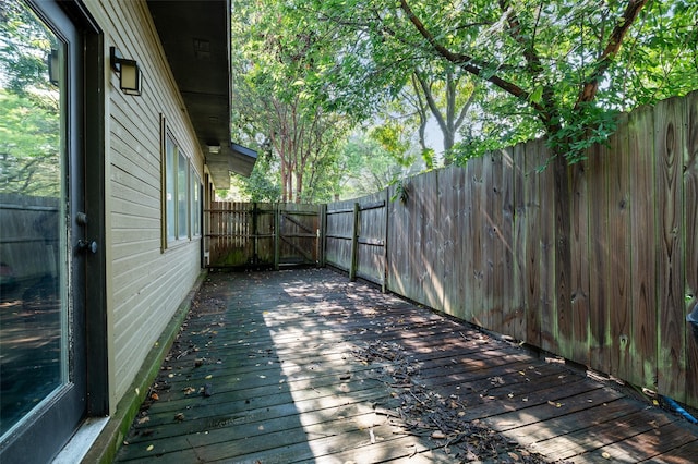 view of deck