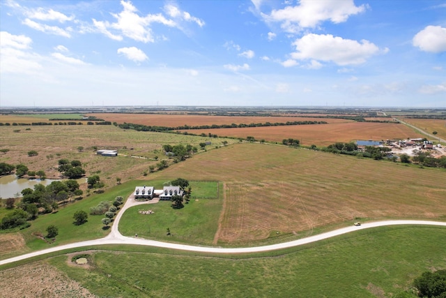 bird's eye view featuring a rural view