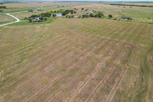 aerial view with a rural view