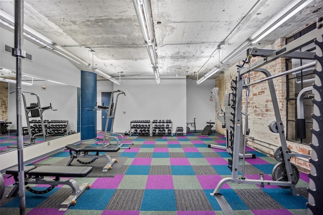 view of exercise room