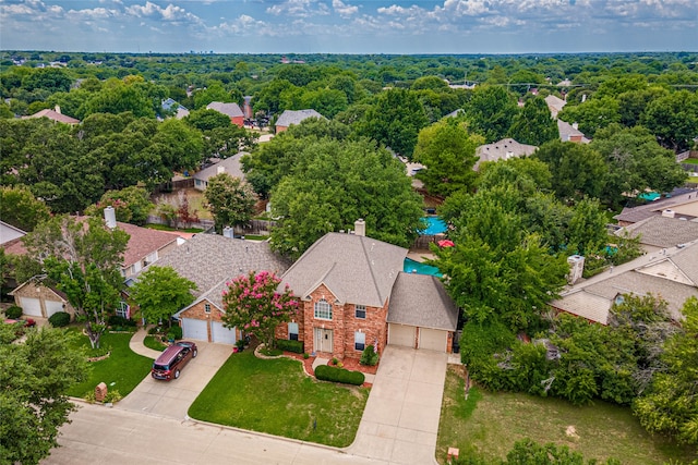 birds eye view of property