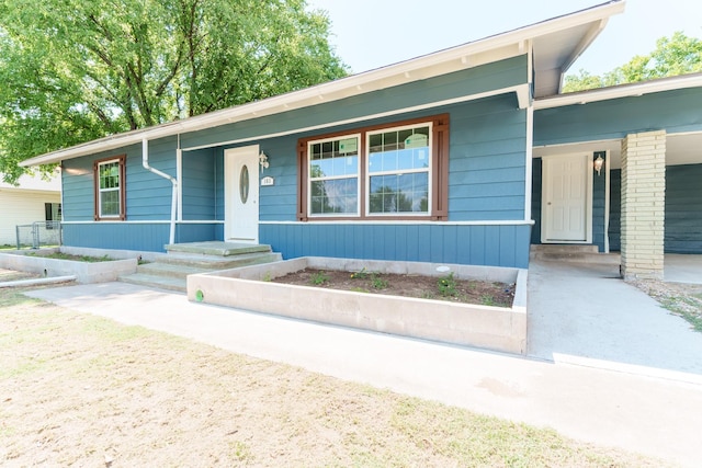 view of ranch-style home