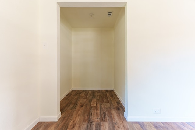 interior space featuring dark hardwood / wood-style floors