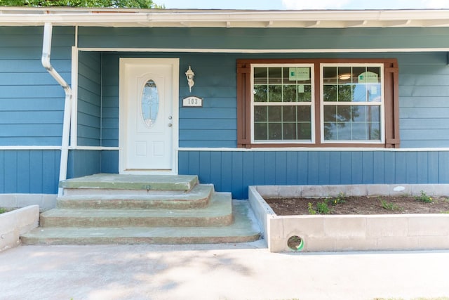 view of property entrance