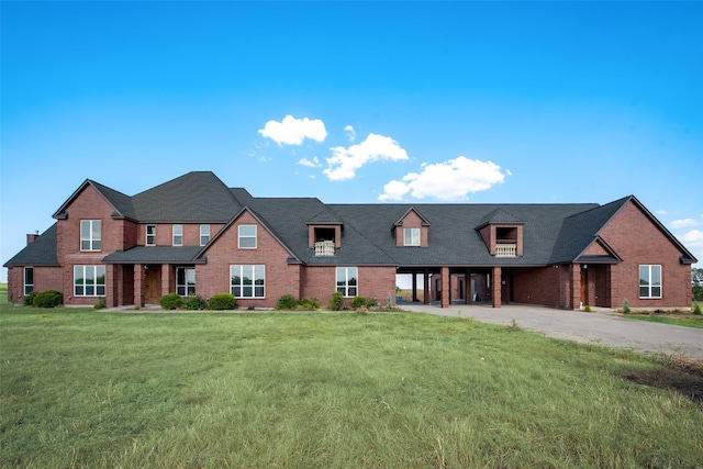 view of front of house featuring a front yard