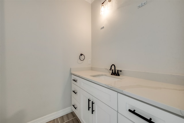 bathroom featuring vanity and tile patterned floors