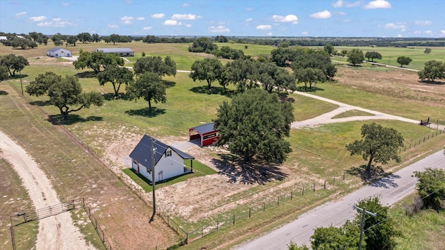 drone / aerial view featuring a rural view