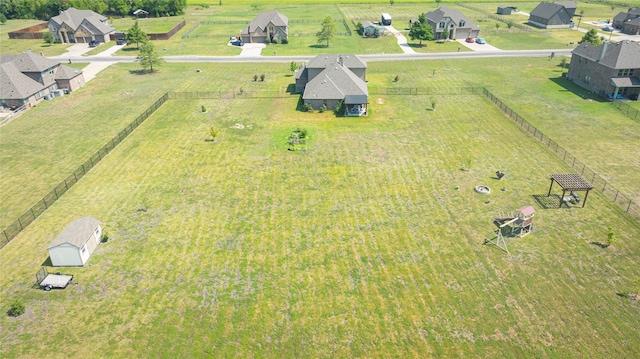 drone / aerial view featuring a rural view