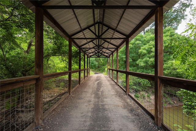 view of horse barn