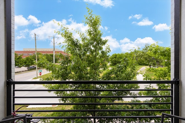 view of balcony