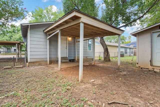 view of back of property