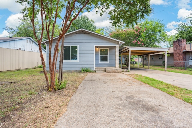 bungalow with a carport