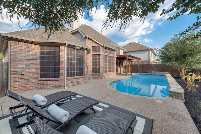 view of pool with a patio