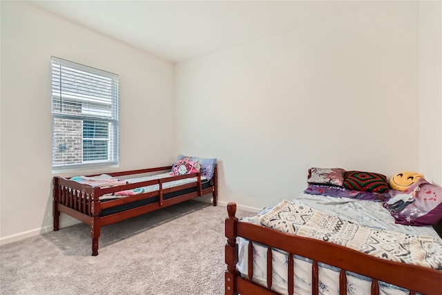 bedroom with carpet floors