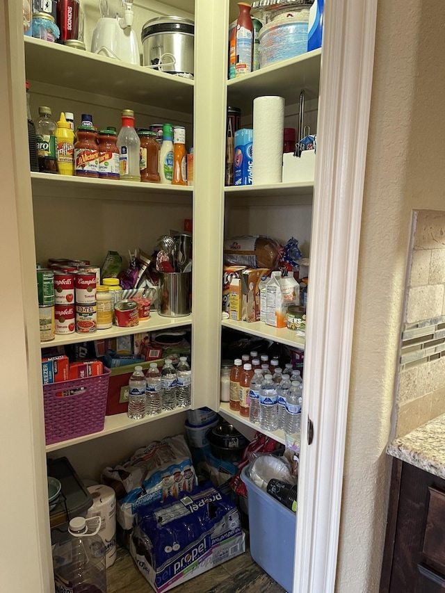 view of pantry