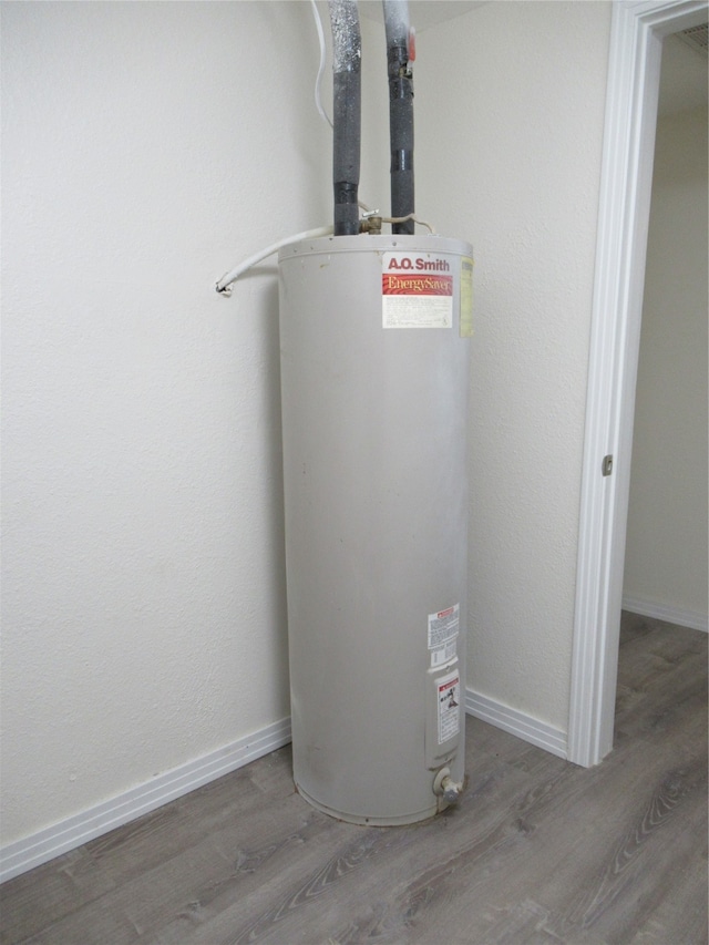 utilities featuring gas water heater