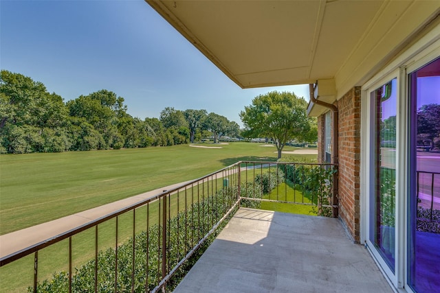 view of balcony