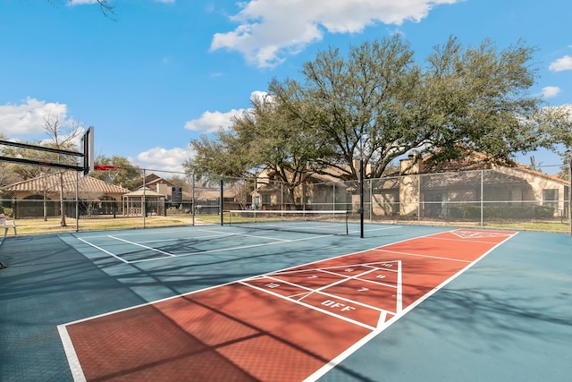 view of basketball court