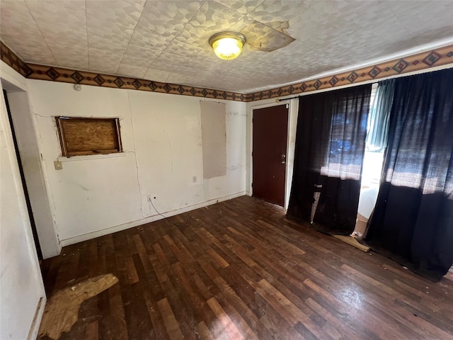 interior space featuring dark hardwood / wood-style floors