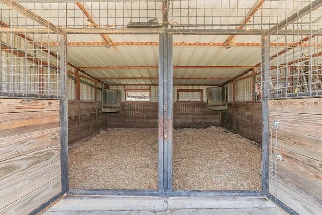 view of horse barn