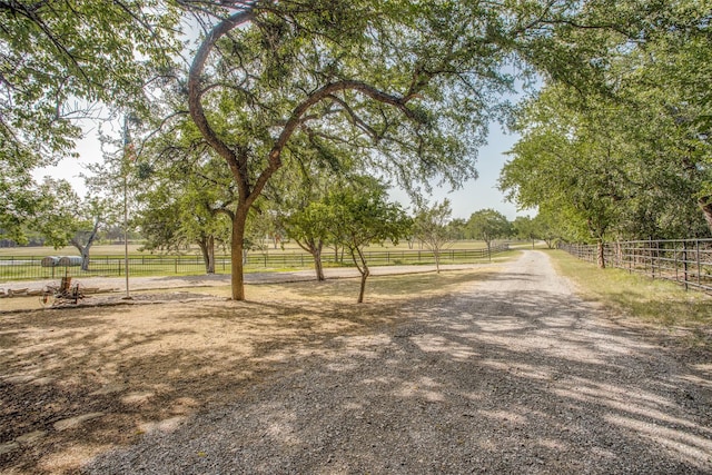 exterior space featuring a rural view