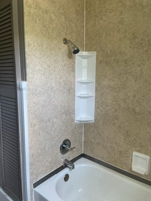 bathroom featuring bathing tub / shower combination