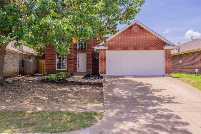 view of front of house featuring a garage