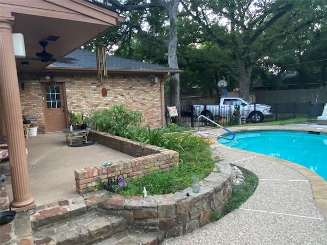 view of pool with a patio area