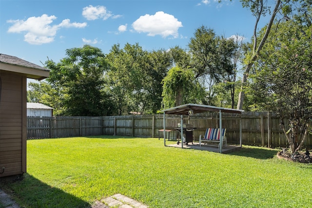 view of yard with a patio