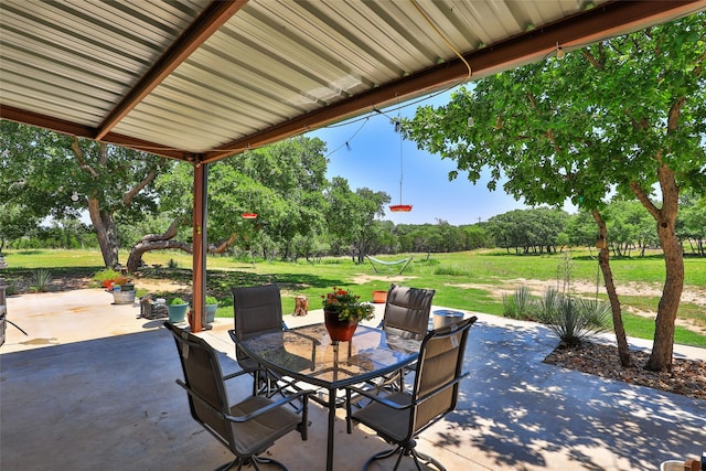 view of patio / terrace with outdoor dining space