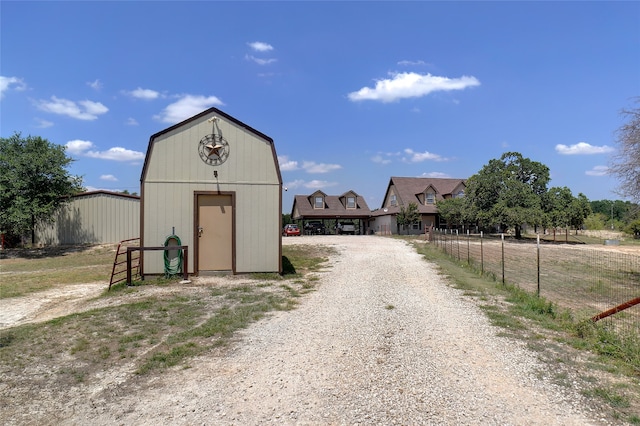 view of outbuilding