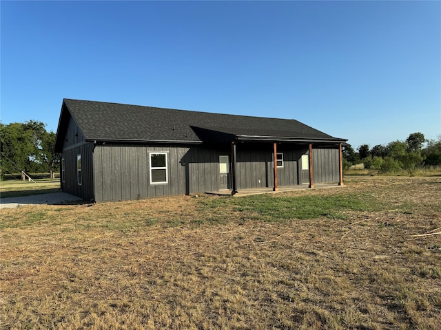 view of horse barn