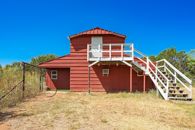 view of back of property