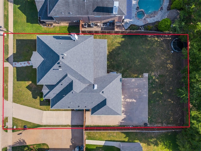 birds eye view of property