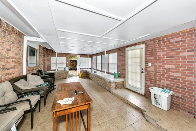 view of sunroom / solarium